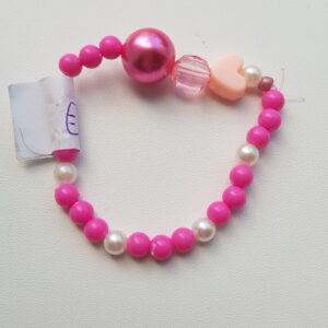 Roze parel armband.